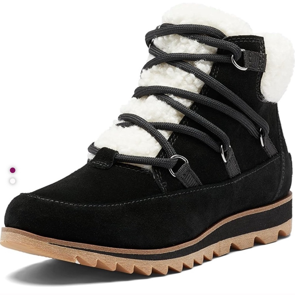 Sorel Harlow Black and White Winter Boots